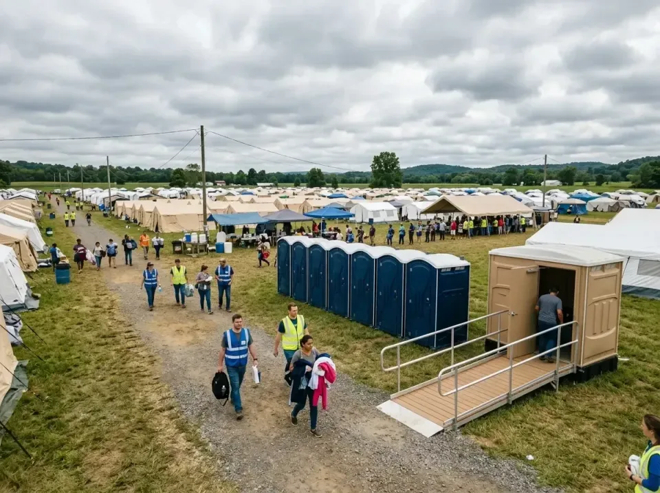 disaster-relief-camp-restrooms-010 — frequently asked questions, Dumpster & Portable Bathrooms Rental in Highwood, IL